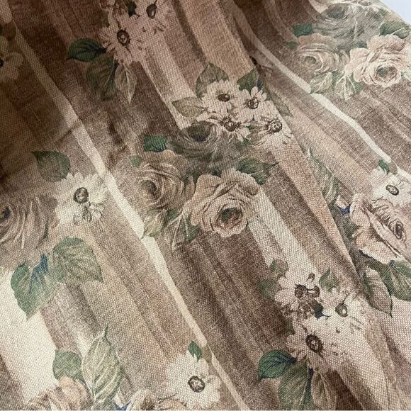 Vintage express linen floral print wrap skirt. Size 13/14 - Picture 5 of 8